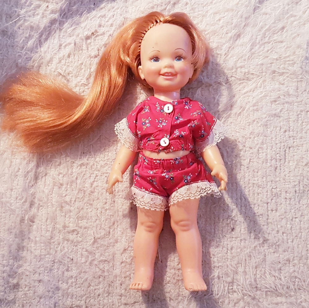 1972 Crissy Cinnamon Doll Ideal Velvet's Little Sister Hair Grows Works Vintage